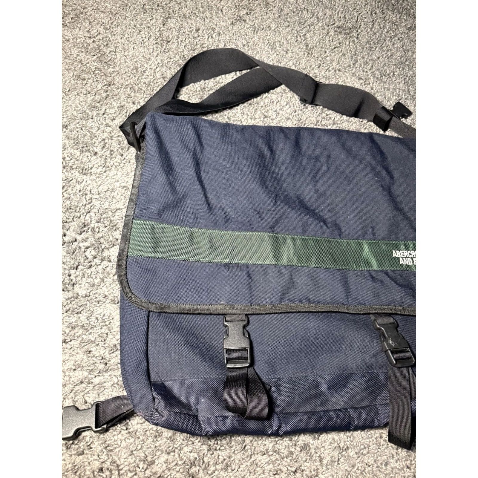 Abercrombie & Fitch Abercrombie & Fitch Vintage 90s Messenger Bag - Blue/Green Size ONE SIZE - 4 Thumbnail