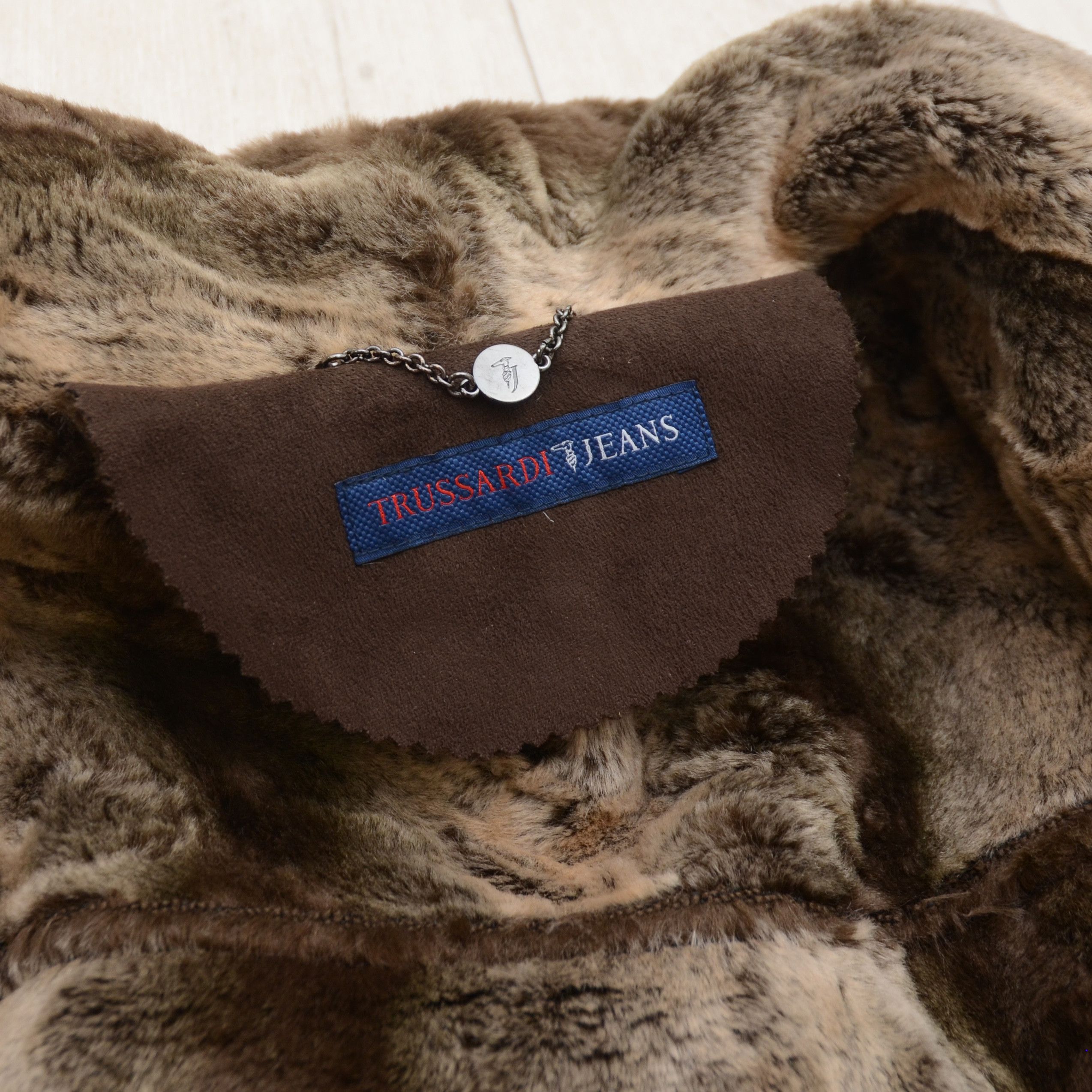 Trussardi Trussardi Jeans Y2K Faux Fur Suede Jacket Coat Winter Chic Size M / US 6-8 / IT 42-44 - 11 Thumbnail