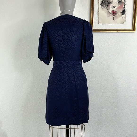 Balenciaga Balenciaga Silk 2009 Scoop Neck Pouf Sleeve Banded Waist Bow Size XS / US 0-2 / IT 36-38 - 8 Thumbnail