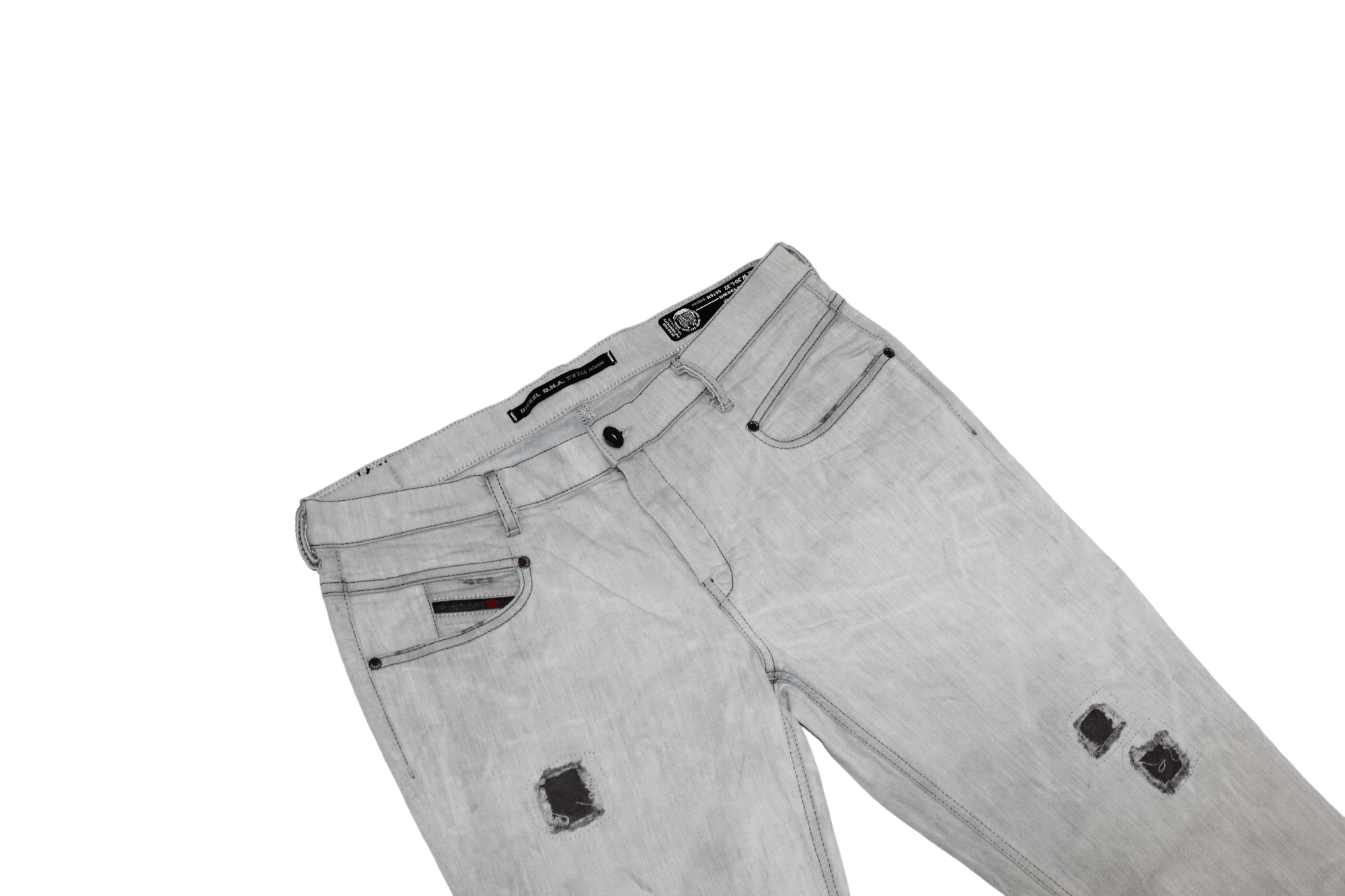 Diesel Diesel D.N.A. Belthy Regular Slim Straight Jeans 0676M Size US 31 - 1 Thumbnail