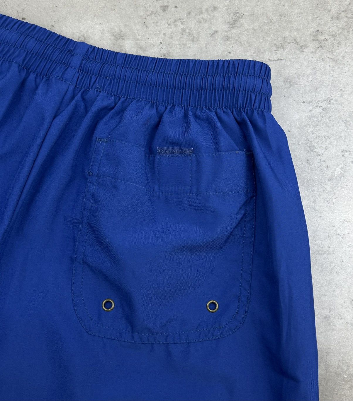 Nike Nike Vintage Swim Shorts Blue Mens Embroidered Yellow Swoosh Size US 32 / EU 48 - 4 Thumbnail