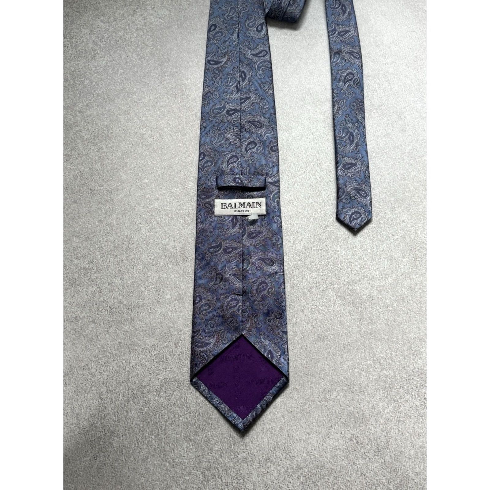 Balmain Balmain Paris Blue Cravat Tie 100% Sill Men Size ONE SIZE - 2 Thumbnail