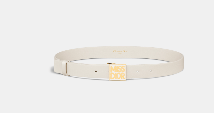 Dior o1w1db10525 Size : OS / B0598U Graffiti Belt in Light Beige Size ONE SIZE - 2 Thumbnail