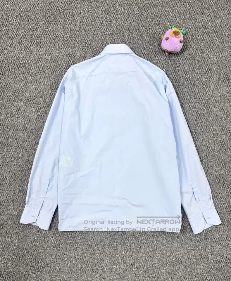 Fendi Fendi Blue Zip Pocket Logo Long Sleeve Shirt Size US XXS / EU 40 - 2 Thumbnail