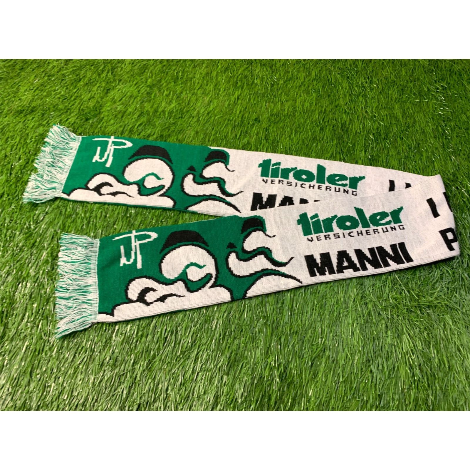 Vintage TIROLER VERSICHERUNG AUSTRIA Official Product Scarf One Size Men White Green Size ONE SIZE - 3 Thumbnail
