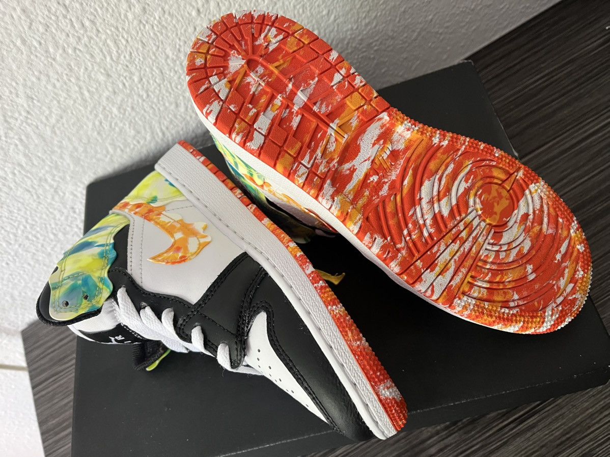 Nike Air Jordan 1 Mid “Paint Drip” Size US 6 / IT 36 - 6 Thumbnail