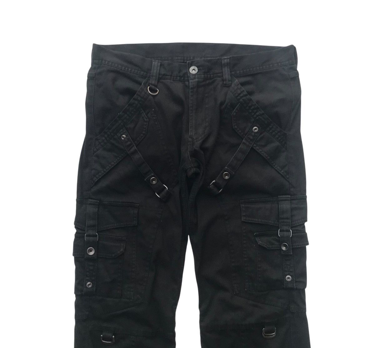 Nicole Club Nicole Club For Multipocket Cargo Flared Streetwear Pants Size US 32 / EU 48 - 3 Thumbnail