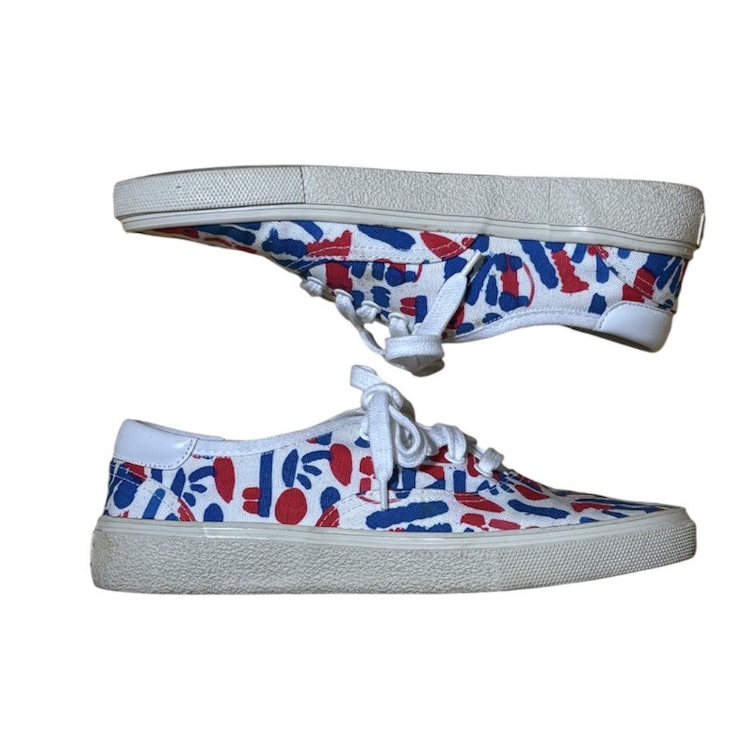 Hedi Slimane SS14 SAINT LAURENT PARIS MATTO CONNOR PRINTED CANVAS SNEAKER Size US 7 / EU 40 - 7 Thumbnail