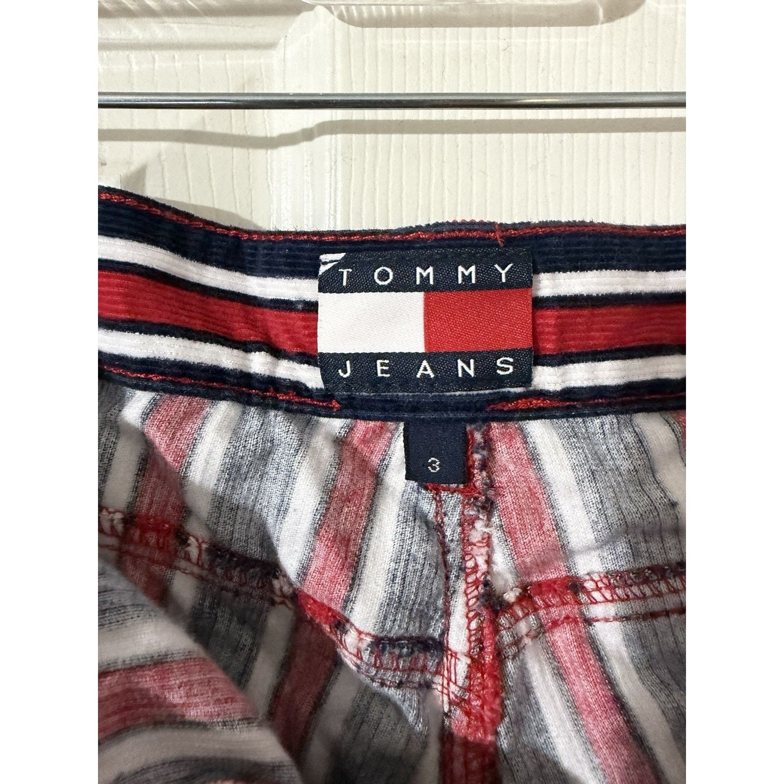 Tommy Hilfiger Vtg/Y2K Tommy Hilfiger Striped Corduroy Women’s Pants Sz 3 Size 29" - 2 Thumbnail