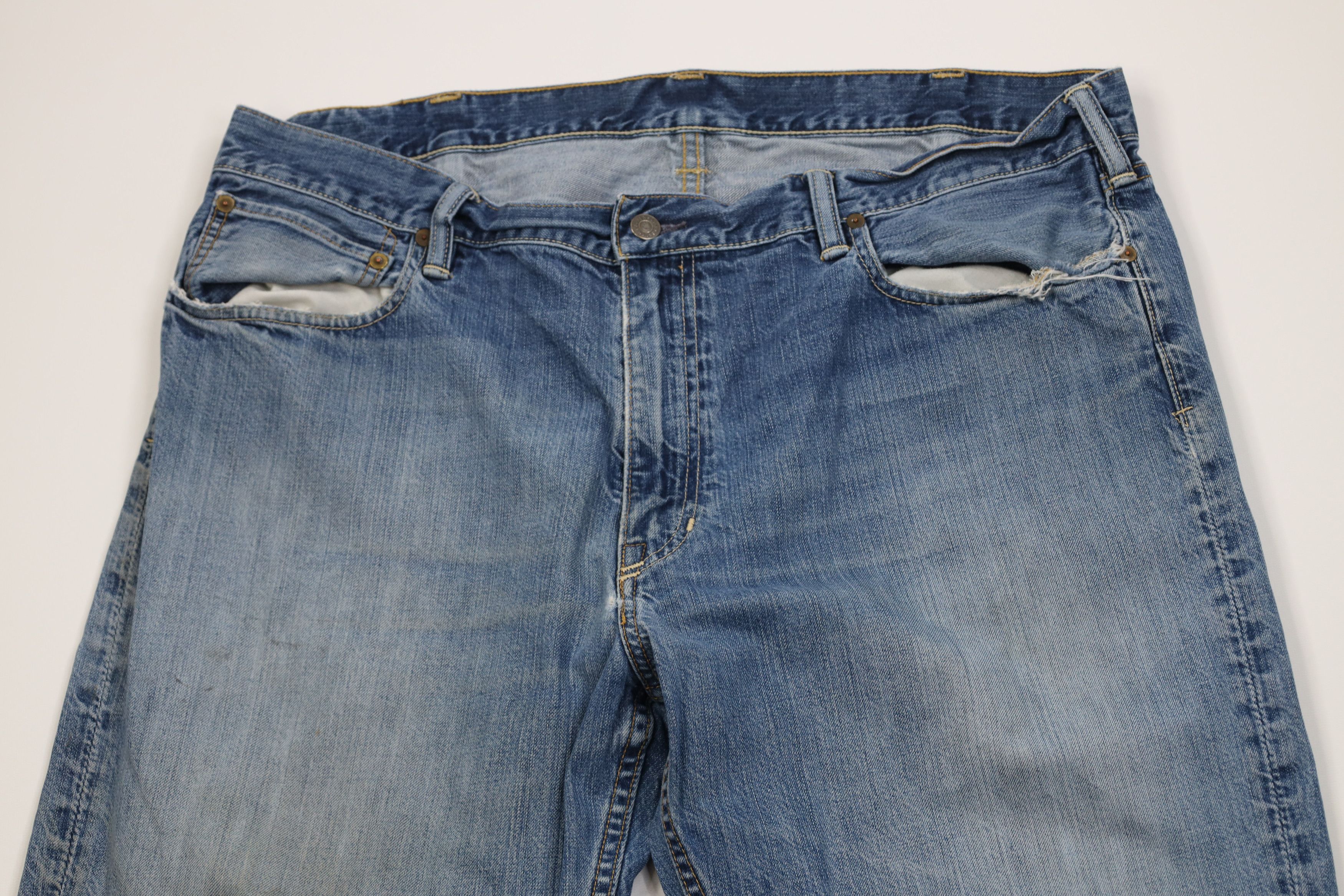 Ralph Lauren Vintage 90s Y2K Ralph Lauren Classic Wide Leg Denim Jeans Size US 40 / EU 56 - 2 Thumbnail