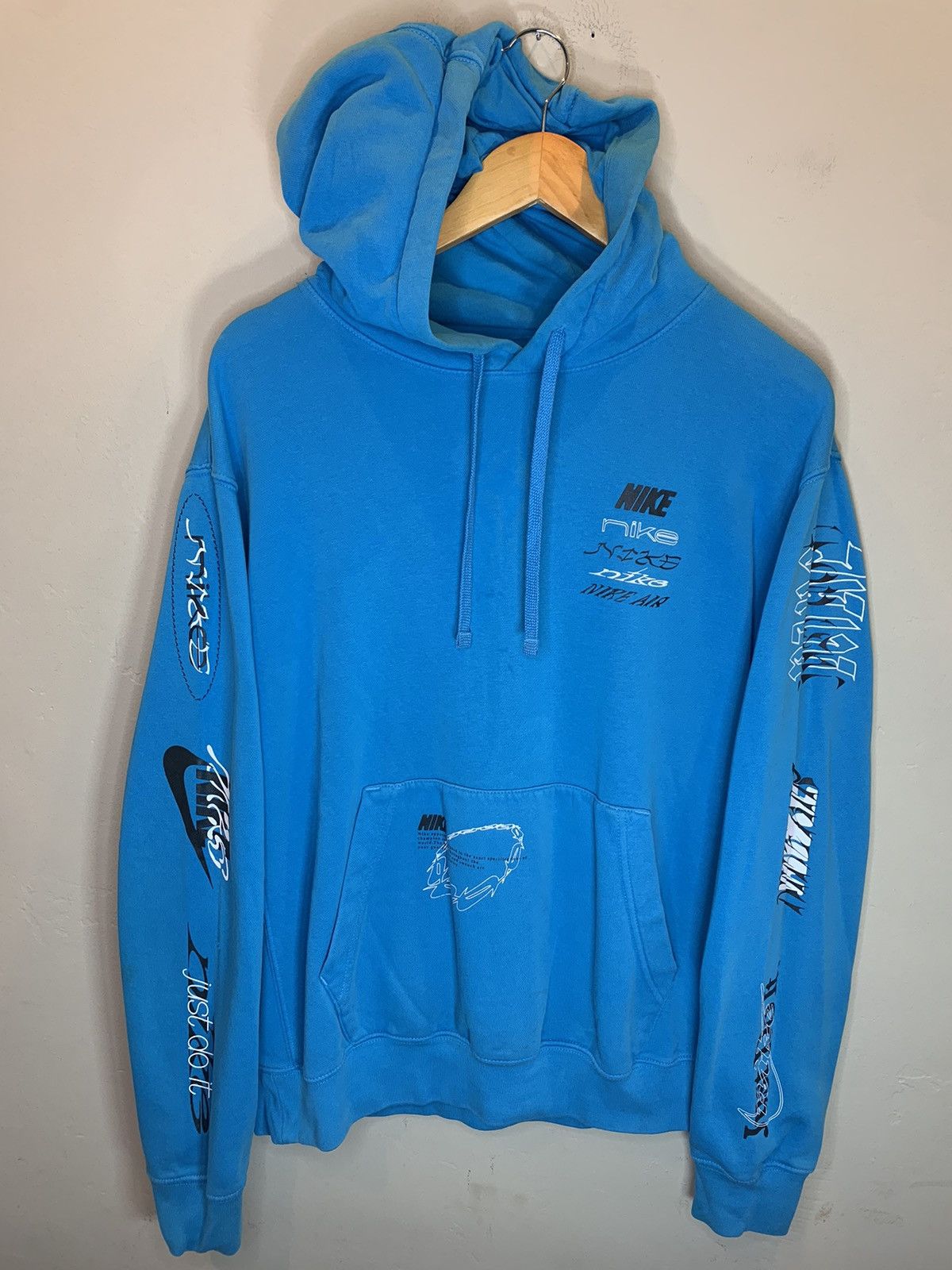 Nike *RARE* Nike Air NSW Just Do It AOP Multi Logo Art Hoodie - M Size US M / EU 48-50 / 2 - 2 Thumbnail