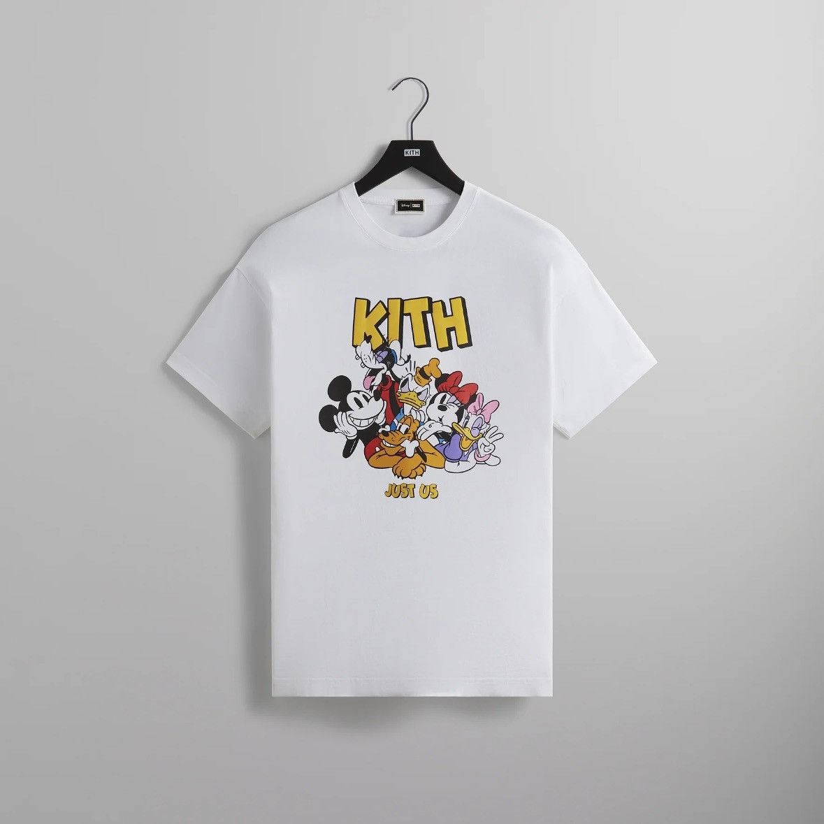 image of Disney Mickey & Friends It's All Love Vintage Tee in White, Men's (Size Large)