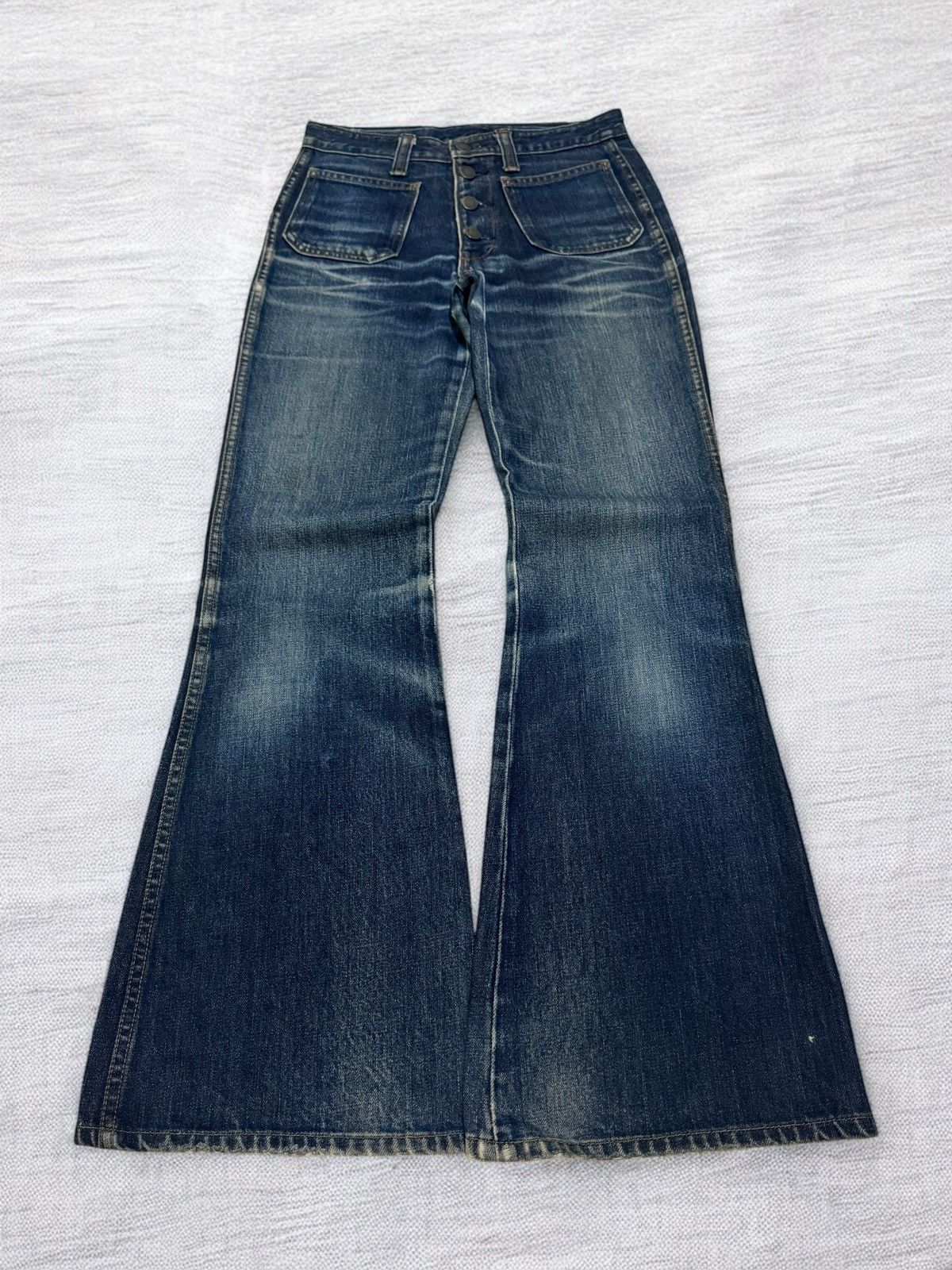 Hysteric Glamour Vintage Retro Blue Way Bell Bottom Boot Cut Flared Denim Size US 26 / EU 42 - 1 Thumbnail