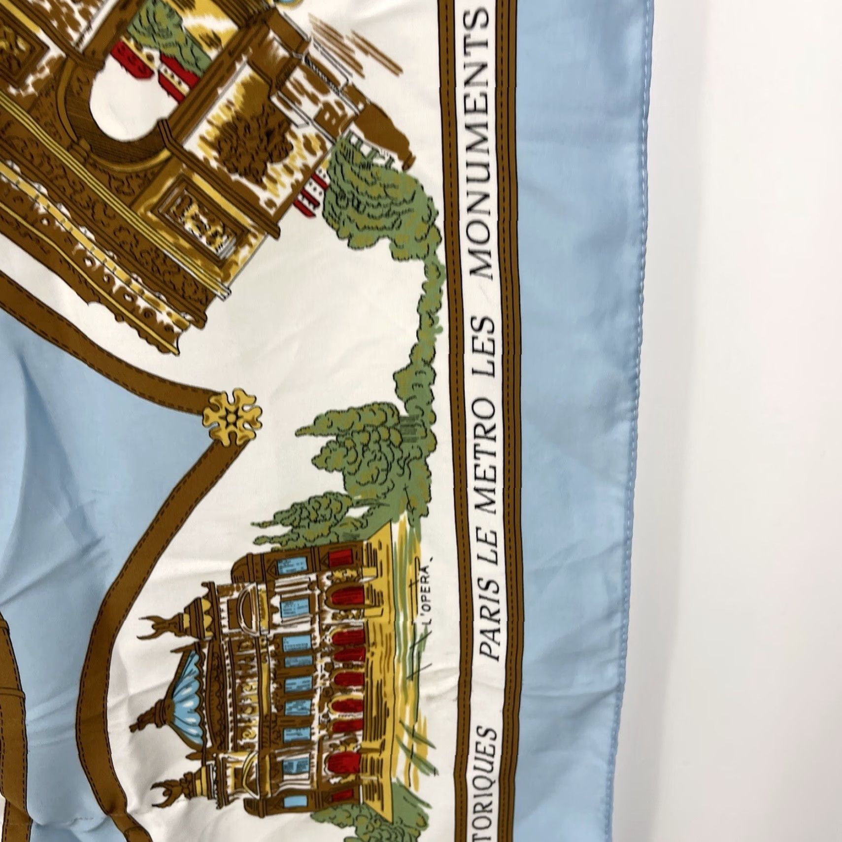 Vintage VINTAGE Nicole De Beauvoir Paris Scarf Historic Monuments Square Monuments Historiques Size ONE SIZE - 5 Thumbnail