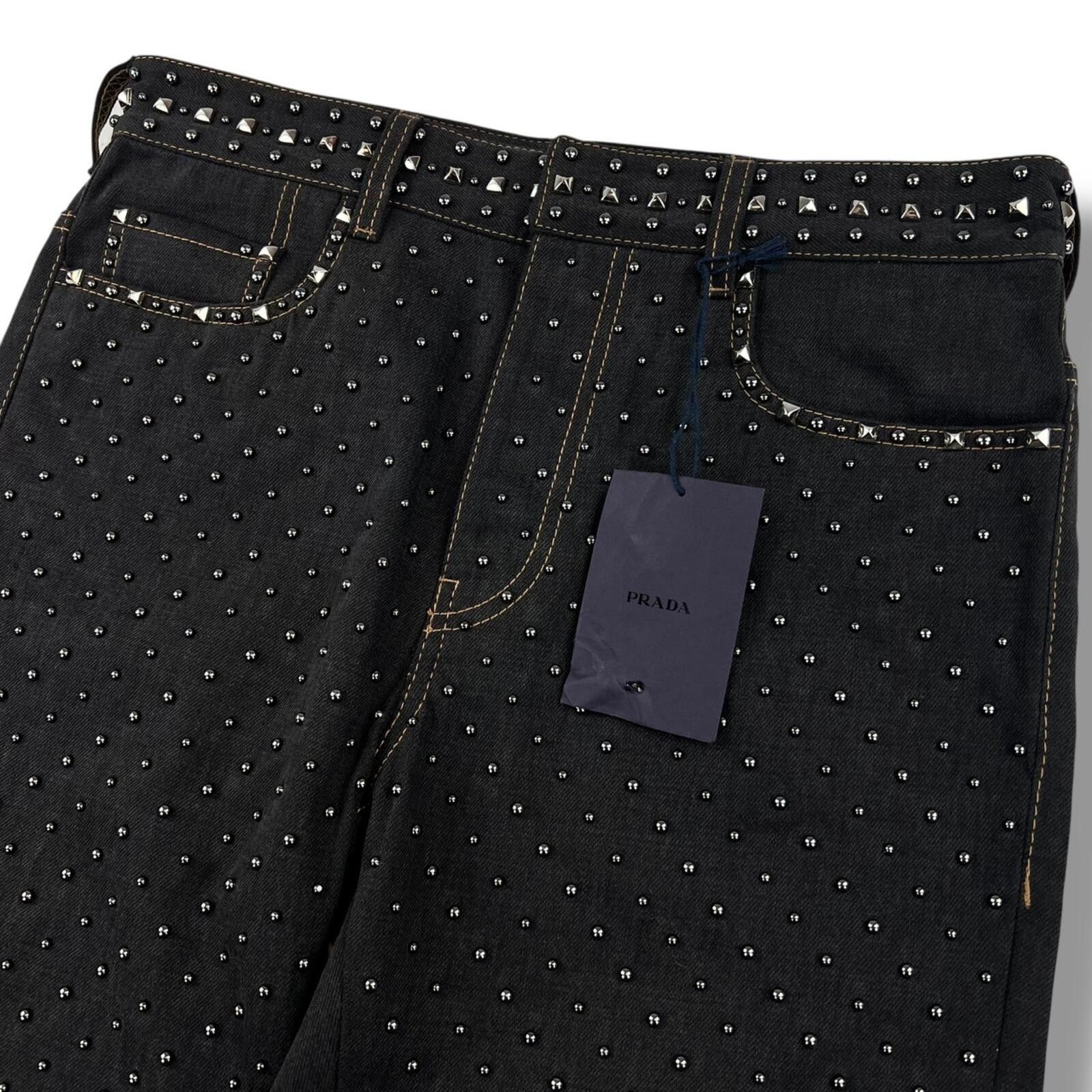 Prada Prada FW18 Stud Embellished Jeans Size US 30 / EU 46 - 3 Thumbnail