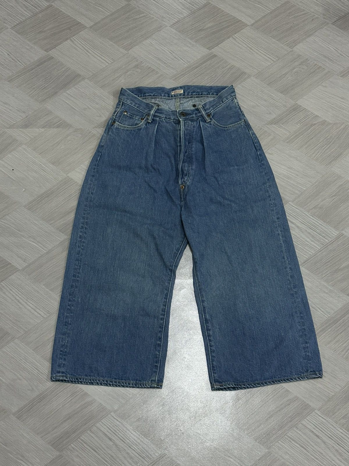 Kapital Kapital Japan Wide Leg Buckle Bag Denim Pant Size US 28 / EU 44 - 24 Thumbnail