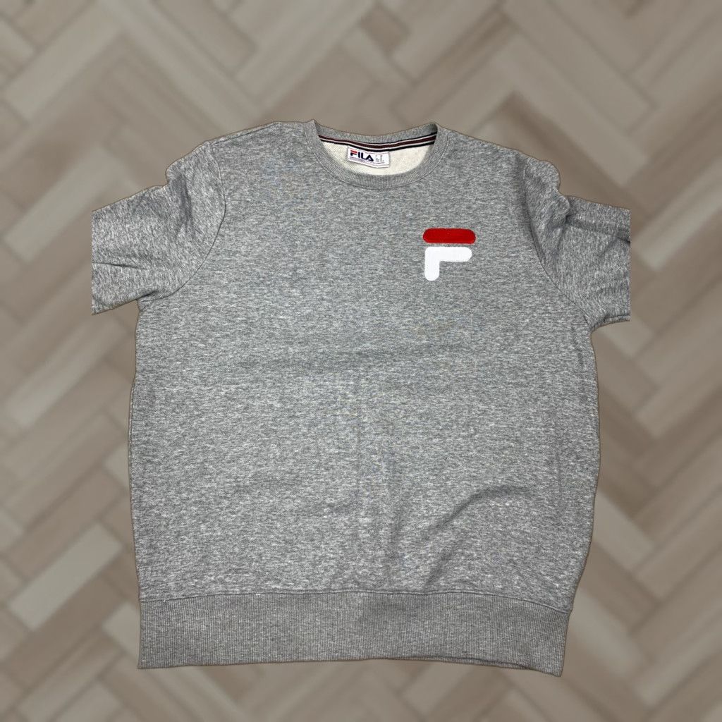 Fila VINTAGE FILA Gray Crewneck Sweatshirt M Logo Pullover Womens Sweatshirt 90s Size M / US 6-8 / IT 42-44 - 1 Thumbnail
