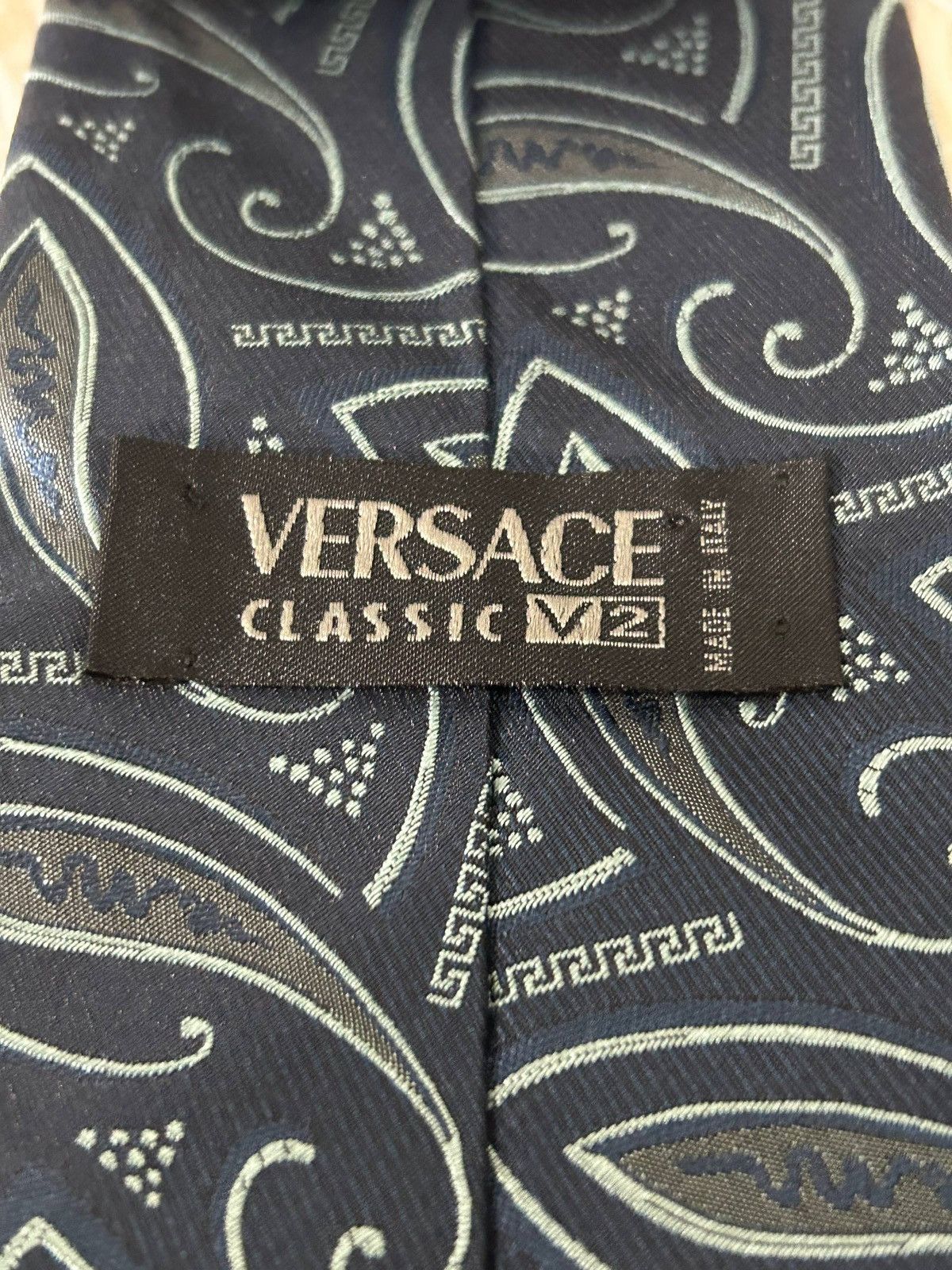Versace Versace Classic V2 Silk Tie Made in Italy Size ONE SIZE - 5 Thumbnail