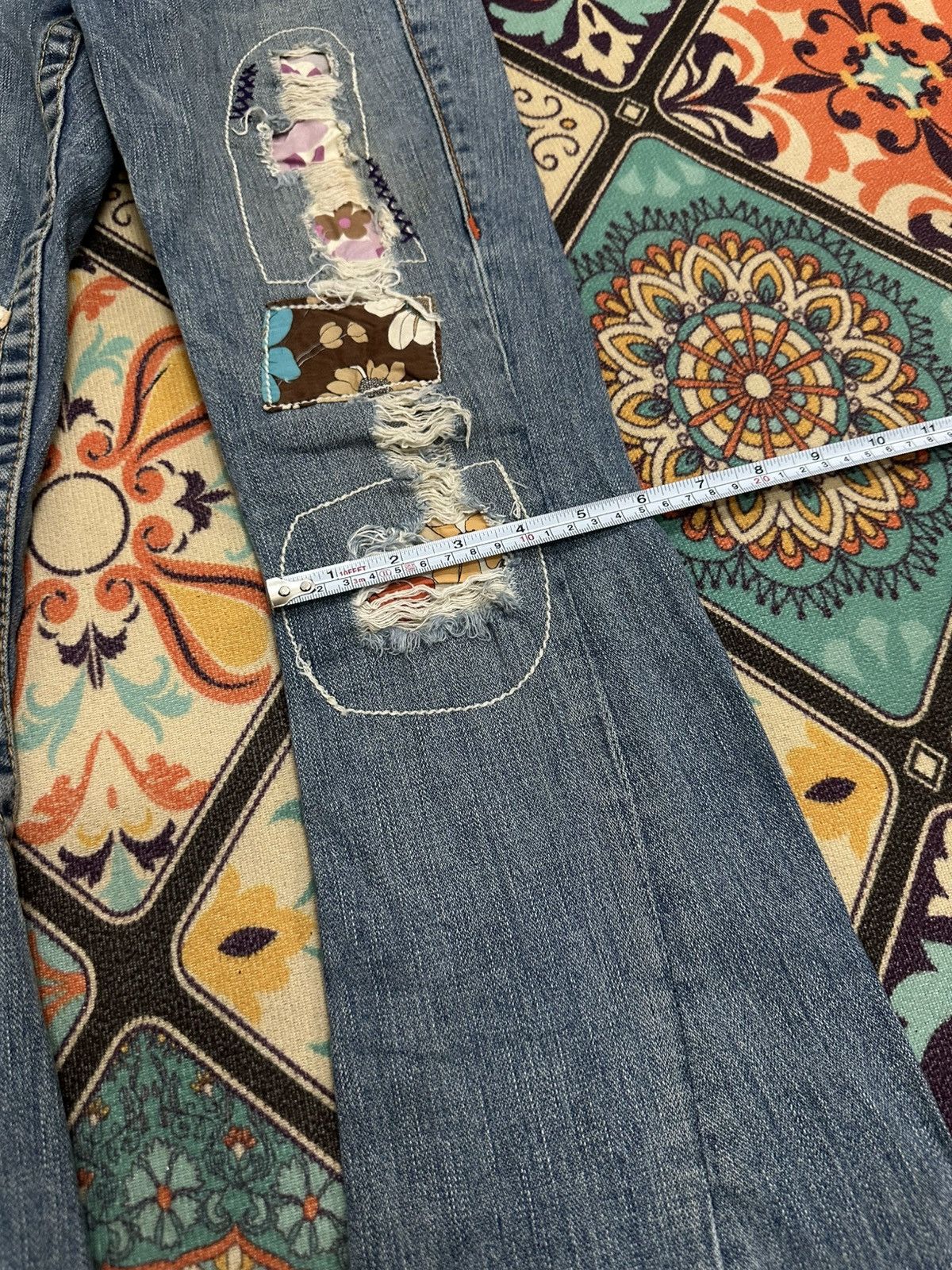 True Religion Vintage True Religion Woodstock Tour Patches Denim Pant Size US 26 / EU 42 - 15 Thumbnail