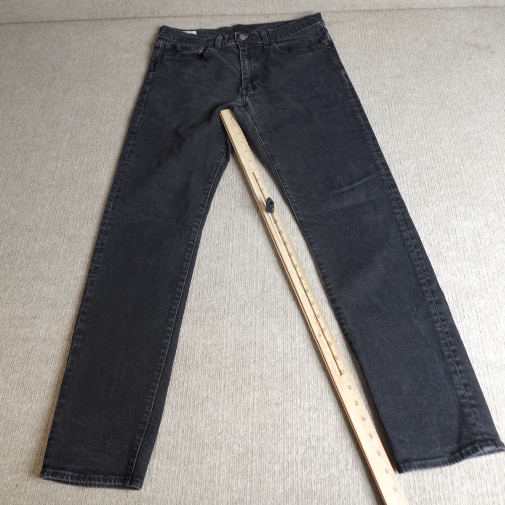 Levi's Levi's Premium 502 Jeans 32 x 30 Black Regular Men Stretch Belt Loops Denim Solid Vintage: No Size US 32 / EU 48 - 2 Thumbnail
