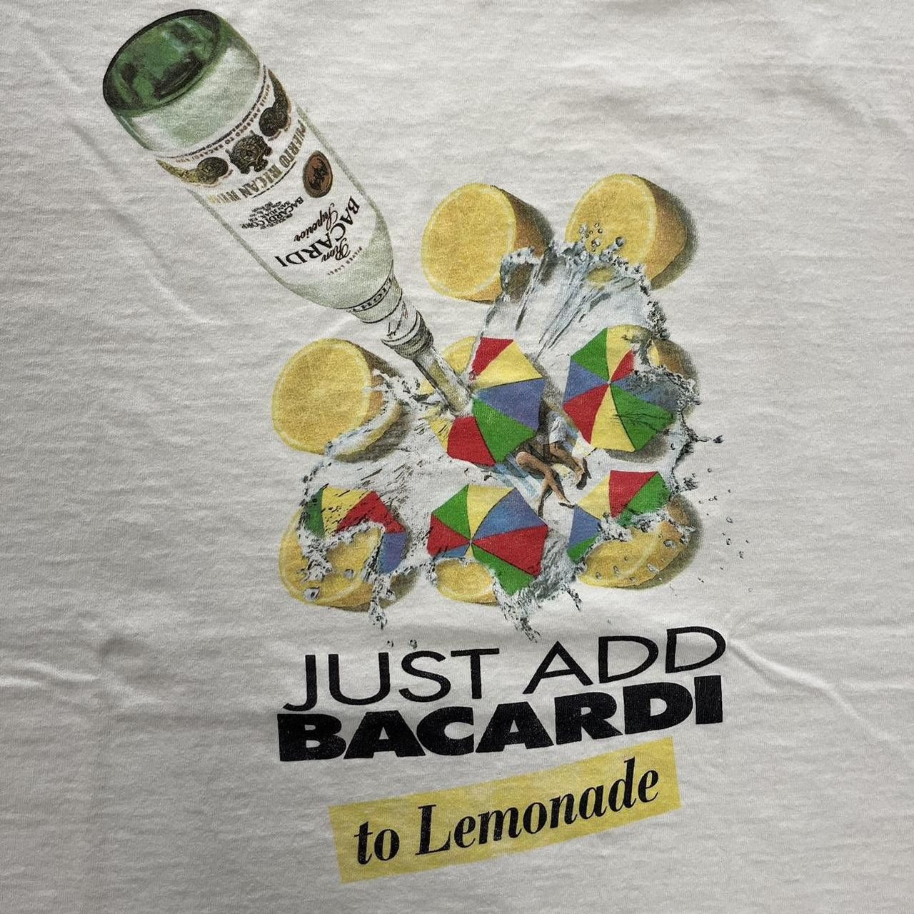 Vintage VTG 90s Bacardi Lemonade Cutoff Tank Top Shirt Size US XL / EU 56 / 4 - 5 Thumbnail