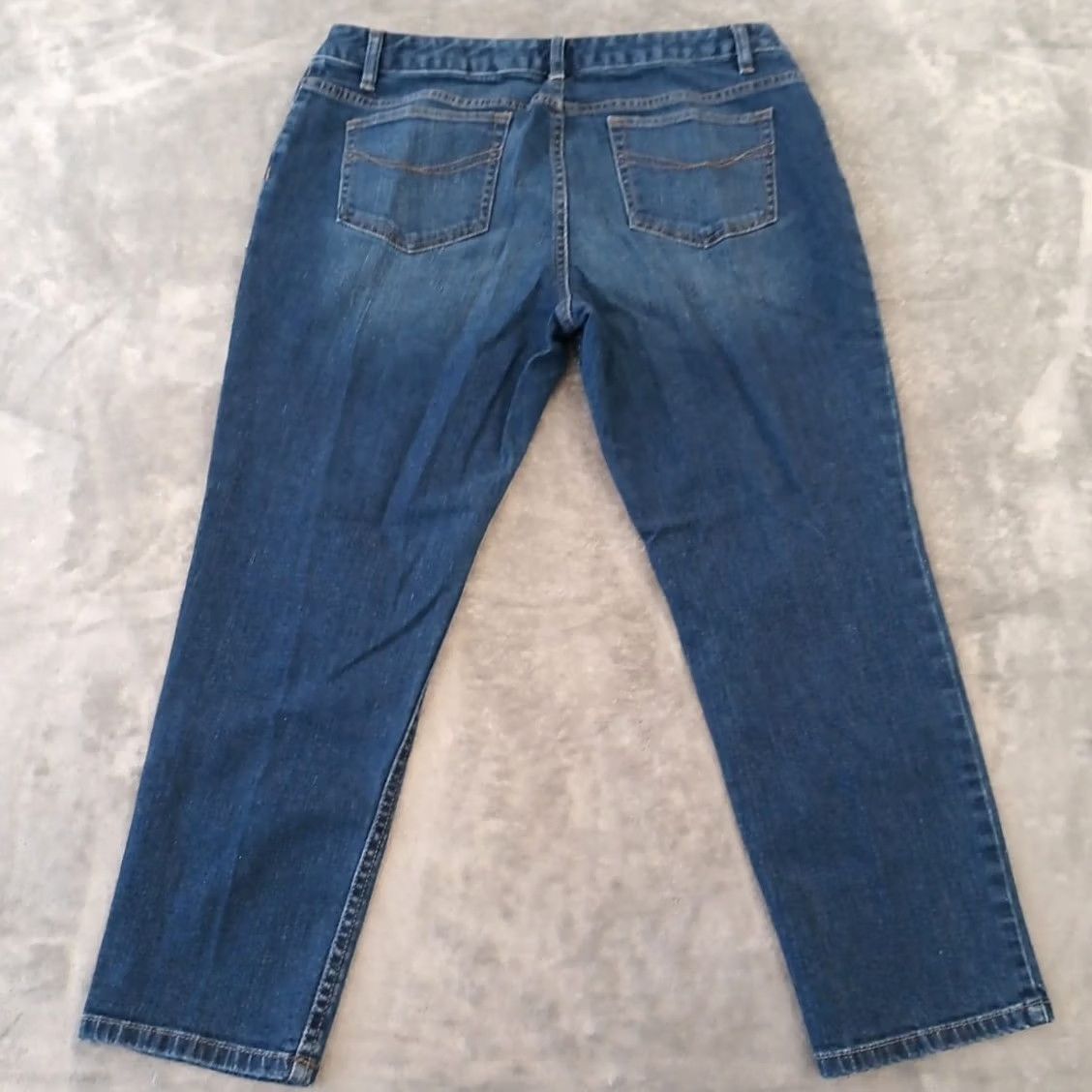 J. Jill J. Jill Ankle Jeans Womens Size 12P Blue Medium Wash Stretch 31x23 Mid Rise - Vintage Size 34" / US 12 / IT 48 - 6 Thumbnail