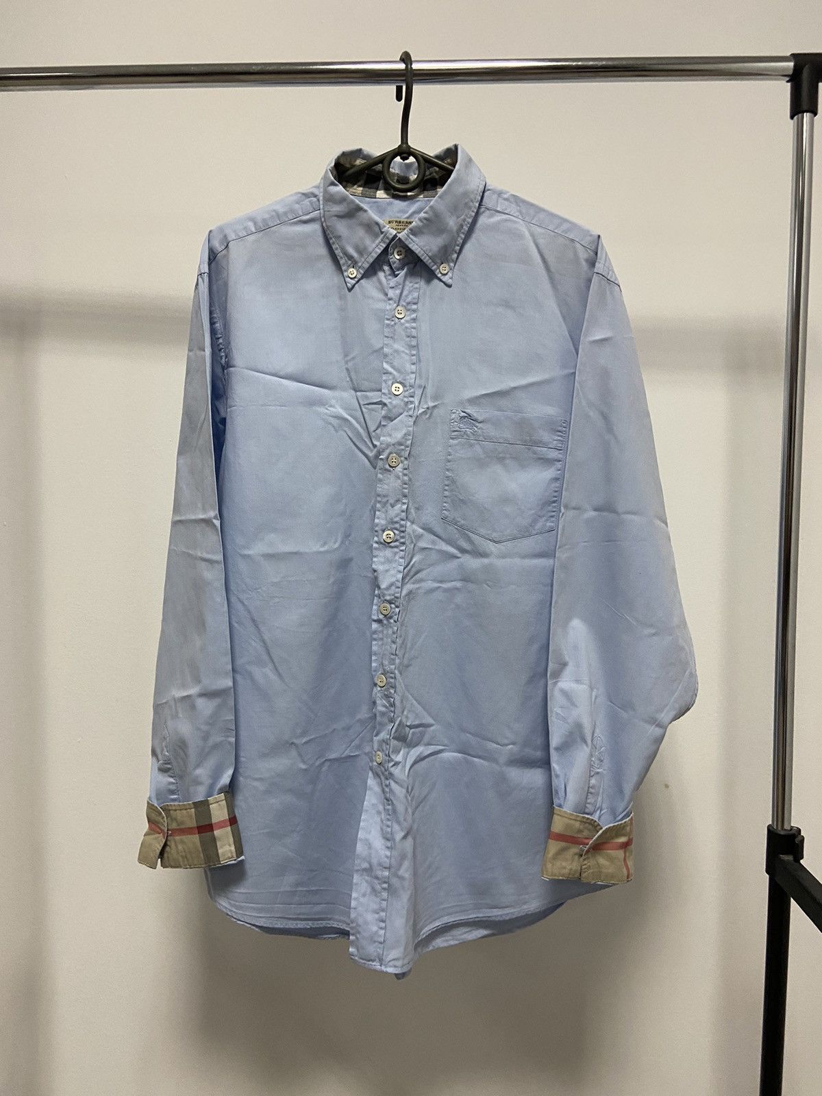 Burberry × Vintage Burberry Vintage Button Ups Classic Nova Check Small Logo Size US L / EU 52-54 / 3 - 1 Thumbnail
