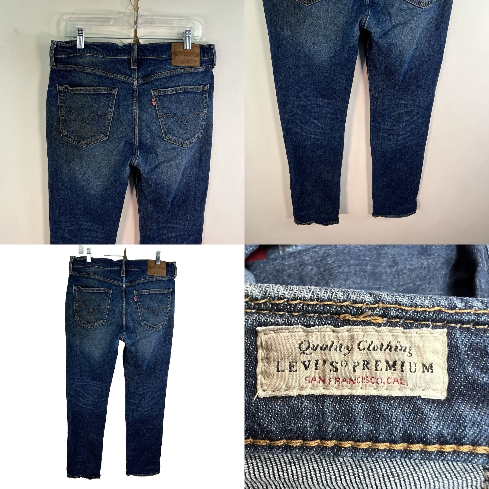 Levi's VINTAGE Levi's 514 Jeans Mens 34x32 Blue Straight Denim 5-Pocket 90s Retro USA Big E Distressed Mid Rise Regular Fit Jeans Size US 34 / EU 50 - 8 Thumbnail