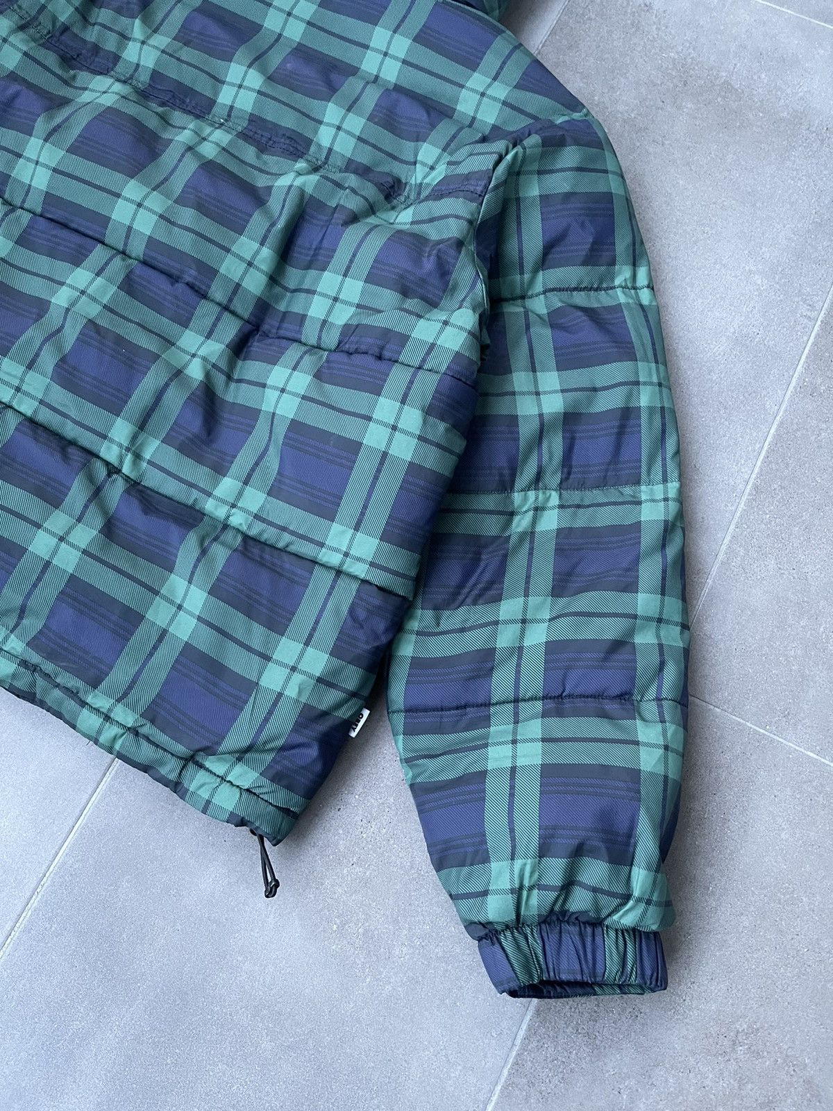 Obey Obey Small Logo Checkered Green Navy Puffer Jacket Size US S / EU 44-46 / 1 - 11 Thumbnail