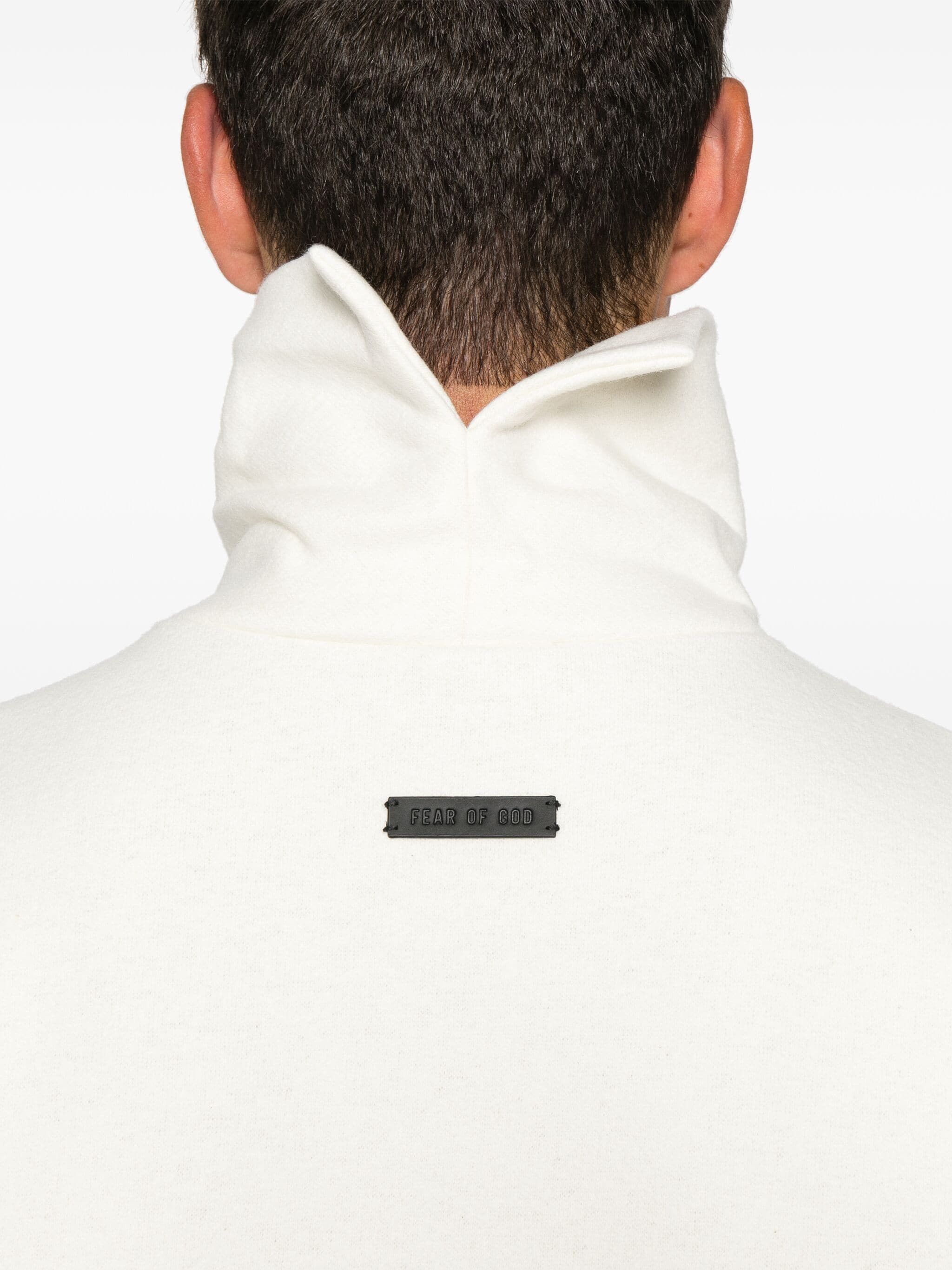 Fear of God o1s22i1n1024 Oversized High-Neck T Shirt in White Size US L / EU 52-54 / 3 - 4 Thumbnail
