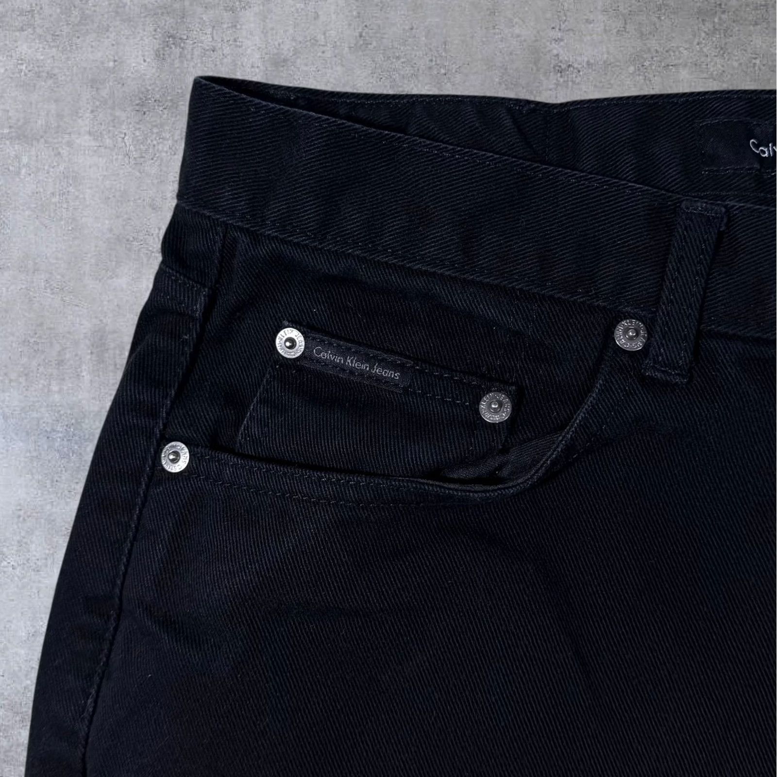 Calvin Klein Calvin Klein CK Jeans Easy Fit Tapered Black Denim Jeans 34 Mens Size US 34 / EU 50 - 2 Thumbnail