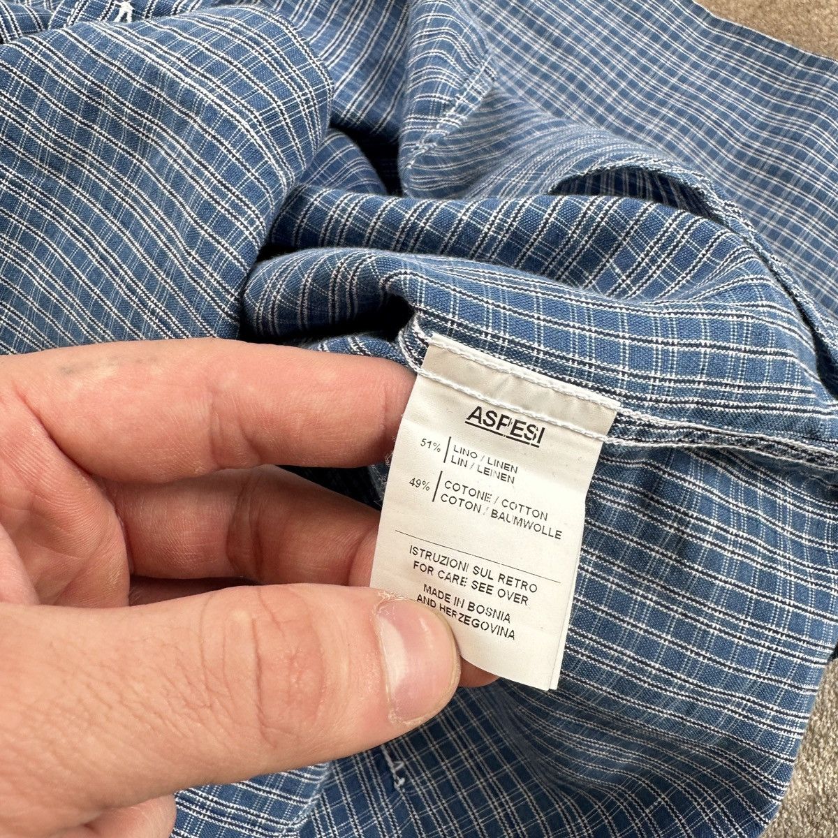 Aspesi Aspesi Linen/Cotton Shirt Size US M / EU 48-50 / 2 - 5 Thumbnail