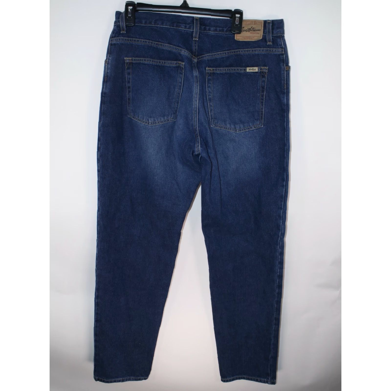 Levi's Vintage Levi's Women's Jeans Straight Leg 14 Regular Blue Dark Cotton Denim Relaxed Fit Size 34" / US 12 / IT 48 - 4 Thumbnail