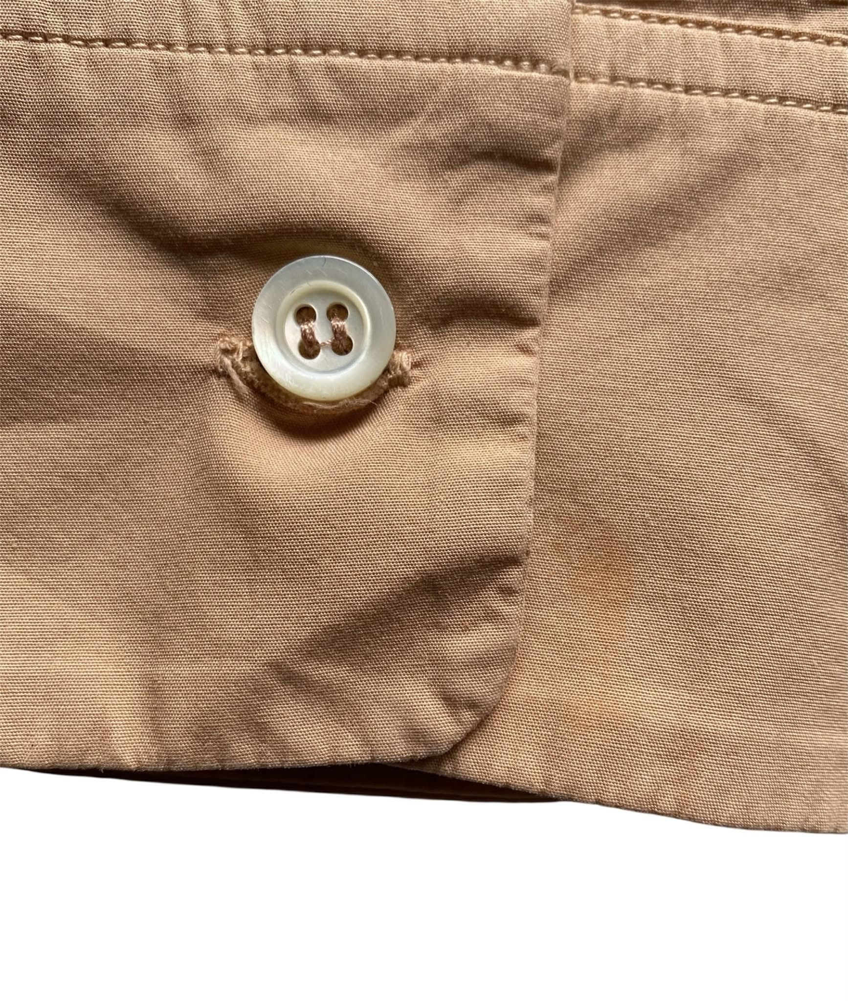 Maison Margiela Maison Margiela 10 Men Ghost Pocket Poplin Shirt Camel Size US L / EU 52-54 / 3 - 12 Thumbnail