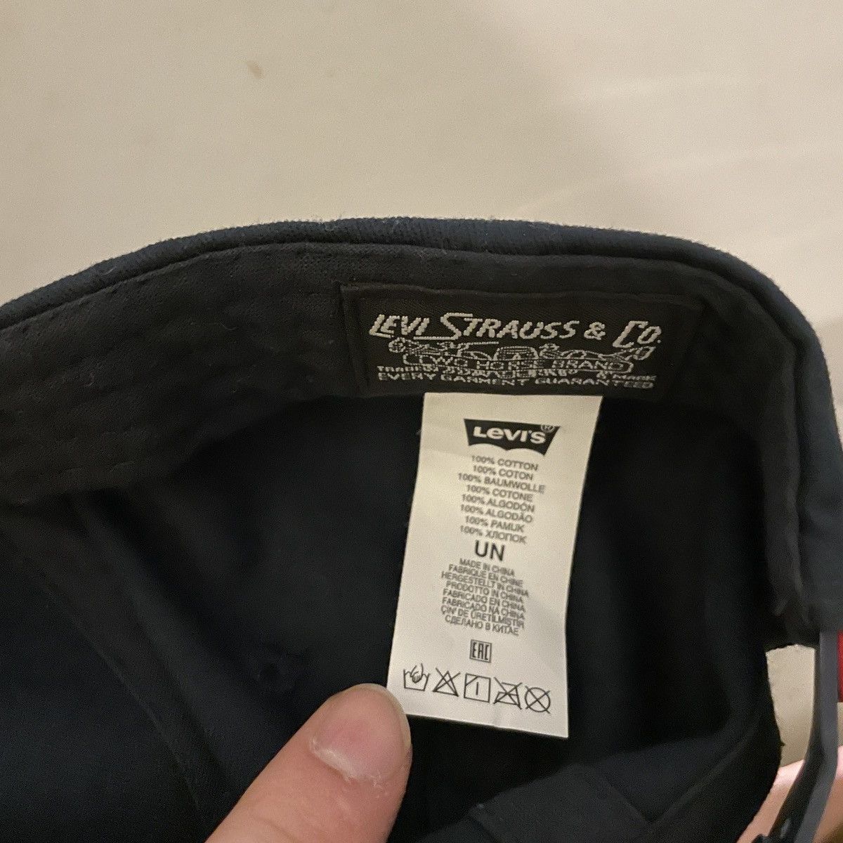 Levi's × Vintage Levi’s Navy Blue Red Logo Hat Size ONE SIZE - 4 Thumbnail