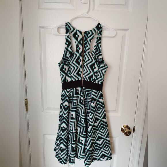 MILLY MILLY retro 50s-style fit flare dress abstract S 4 6 Size S / US 4 / IT 40 - 7 Thumbnail