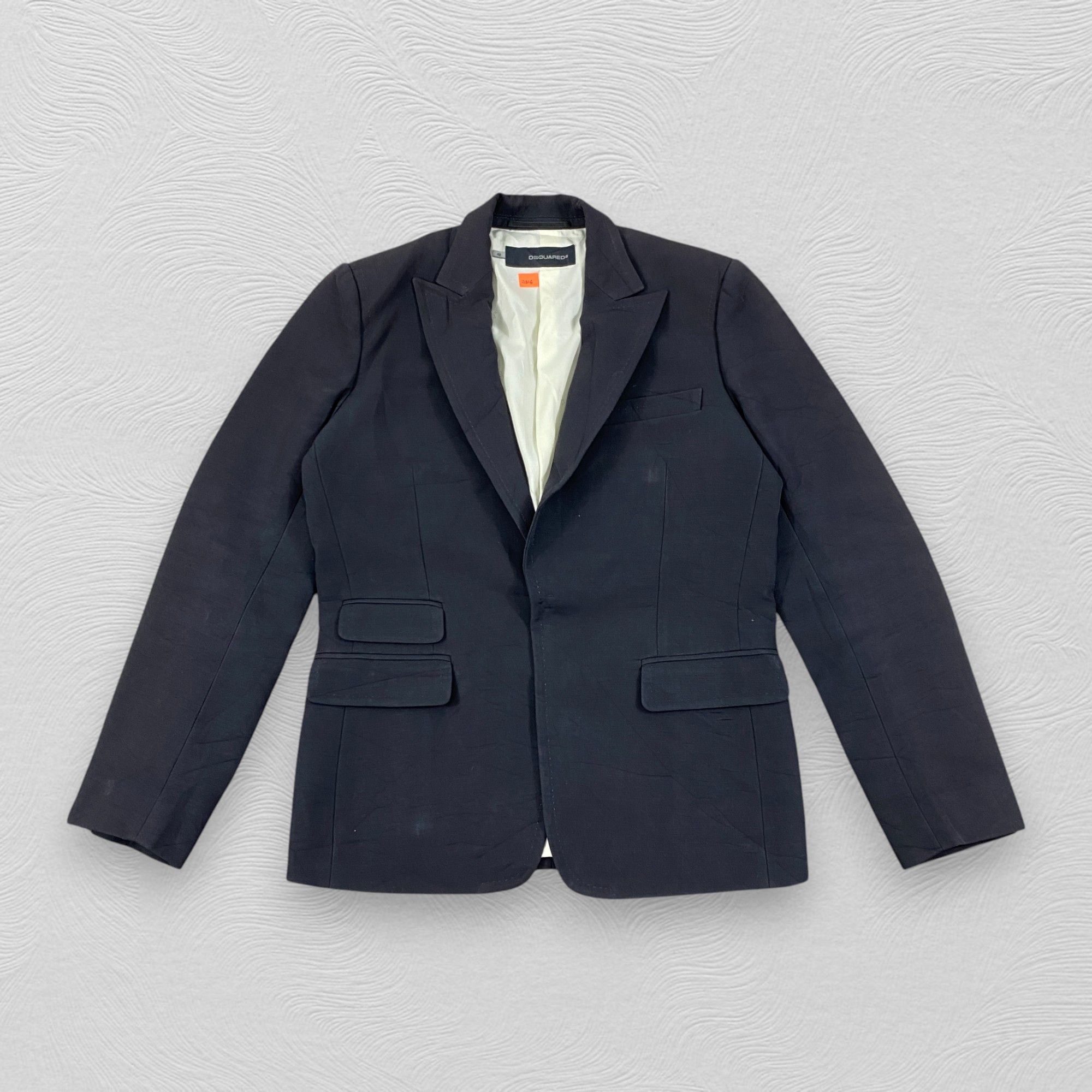 Dsquared2 DSQUARED2 Black Coat Blazer Jacket- J516 Size US S / EU 44-46 / 1 - 1 Thumbnail