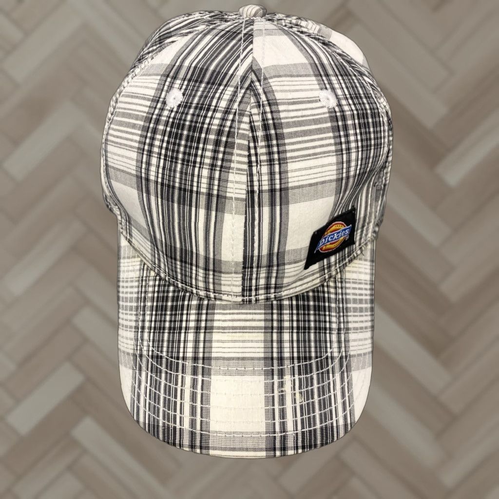 Dickies Dickies Baseball Cap Mens Multicolor Plaid One Size Curved Brim Logo Adjustable Cotton Canvas Cap Mens Size ONE SIZE - 1 Thumbnail