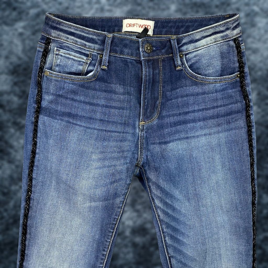 Vintage Driftwood Jackie Jeans Womens Skinny Jeans Denim Dark Wash 26 Stretch High Rise 5-Pocket Blue Cowboy Vintage No N/A Size 26" / US 2 / IT 38 - 1 Thumbnail