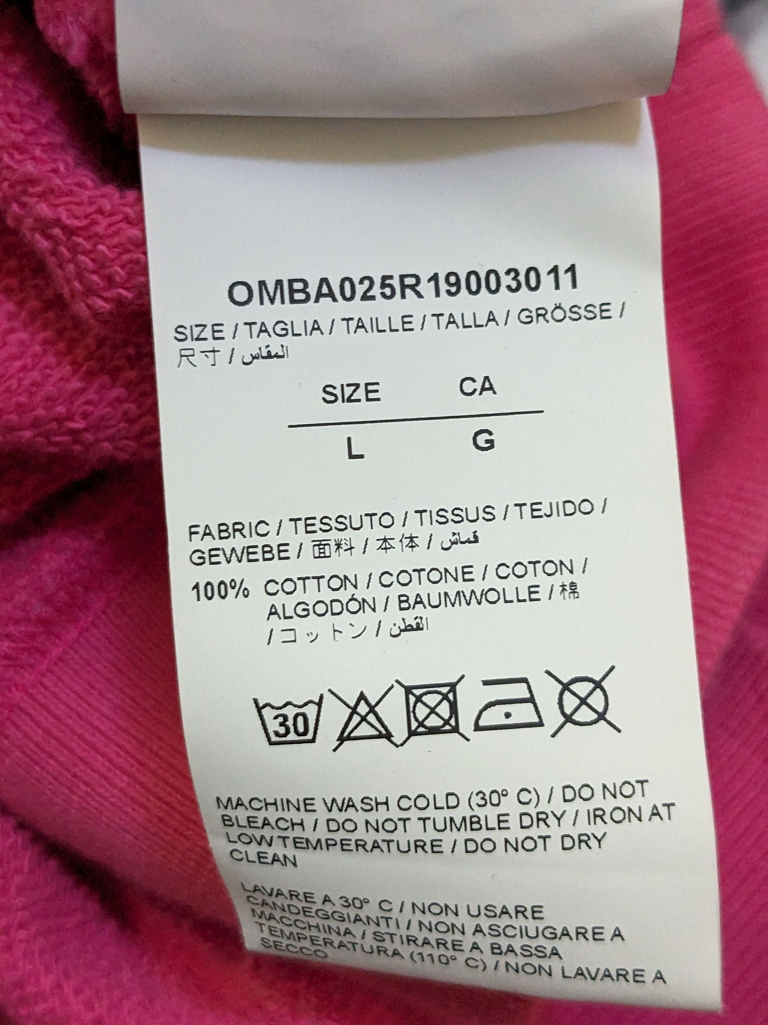 Off-White Off-White Impressionism Crewneck Sweater Pink Cotton Size US L / EU 52-54 / 3 - 17 Thumbnail