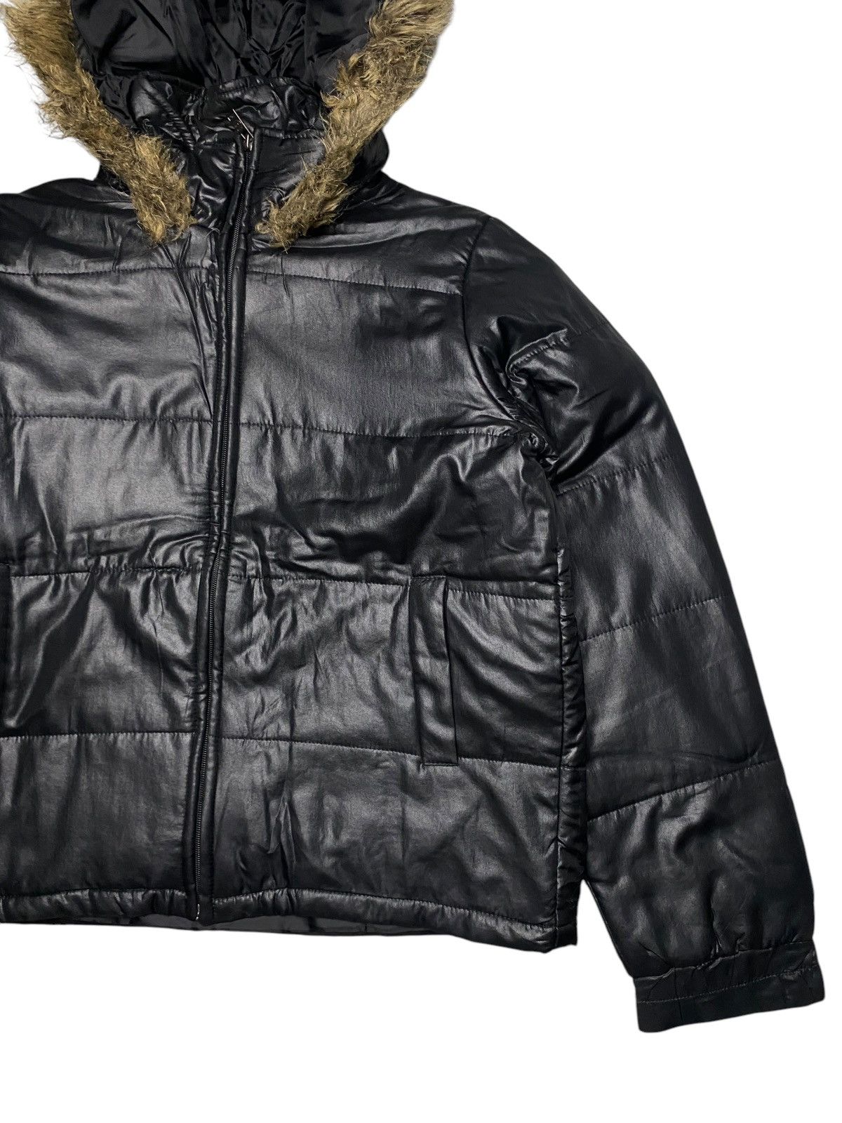 If Six Was Nine 2000's Mignon Fur Black Puffer Jacket Size US M / EU 48-50 / 2 - 4 Thumbnail