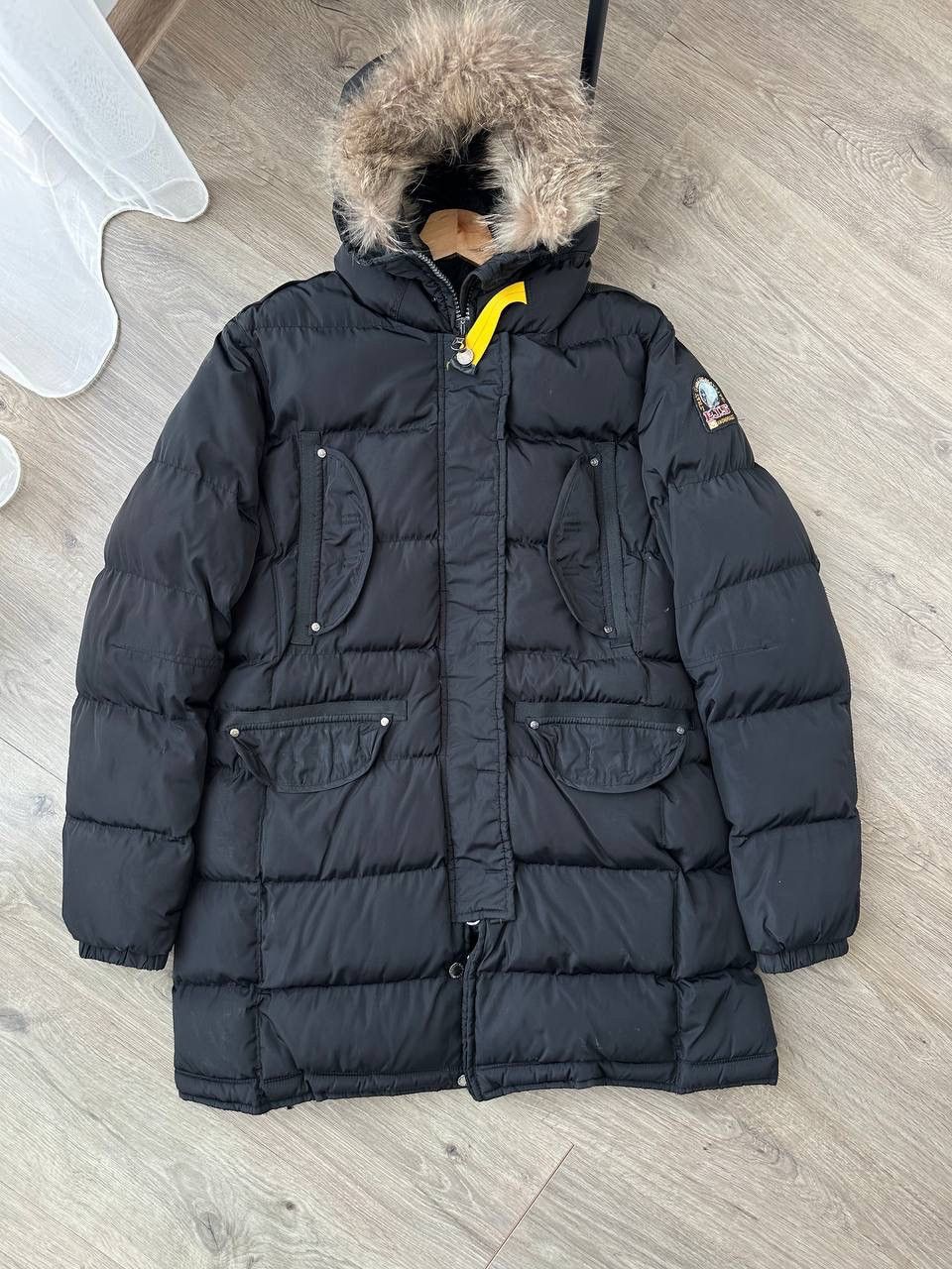 Parajumpers × Vintage Vintage Parajumpers Womens Black Parka Long Puffer Jacket Size XL / US 12-14 / IT 48-50 - 2 Thumbnail