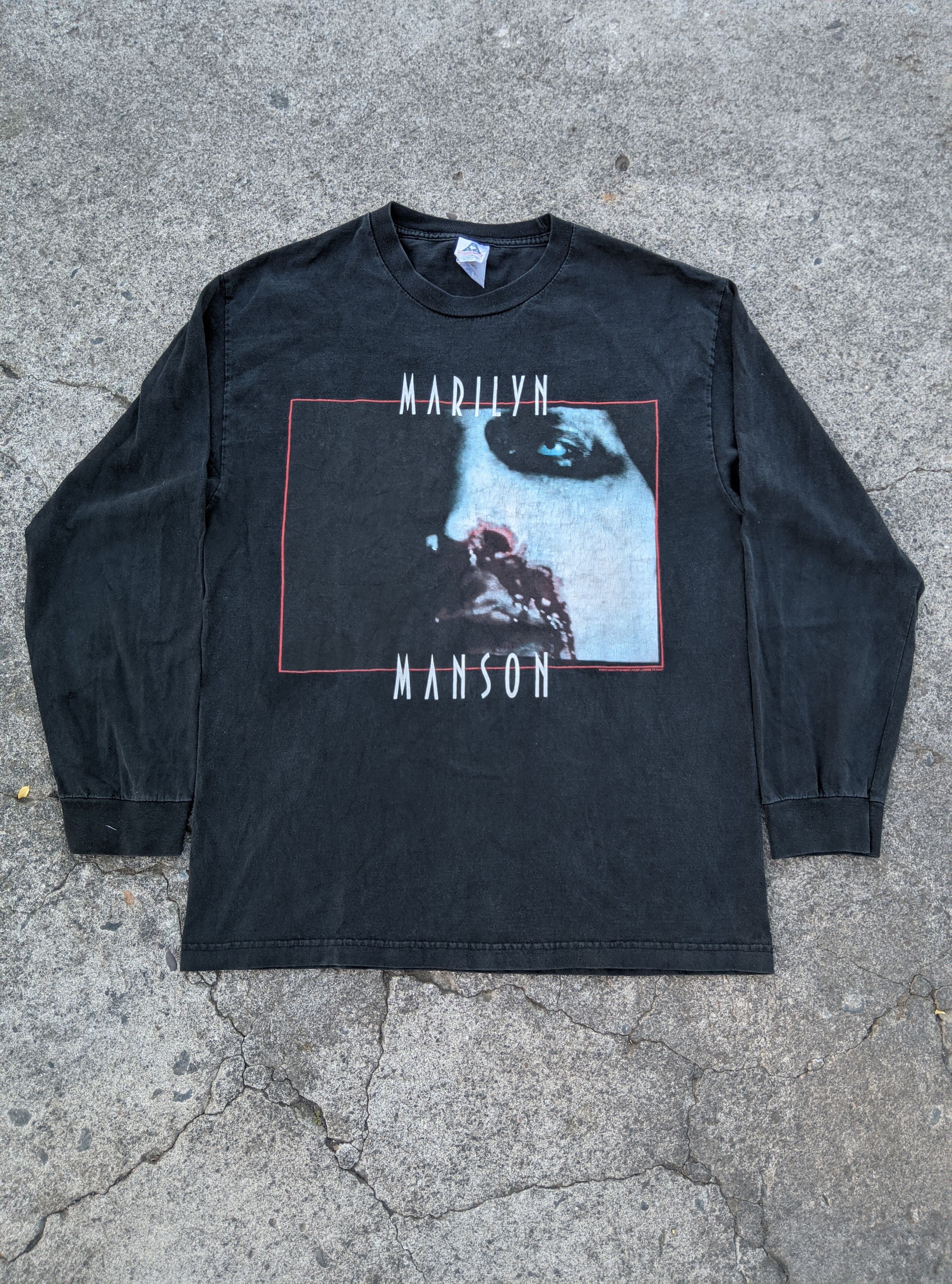 Band Tees × Giant × Vintage Vintage 90s Marilyn Manson “got