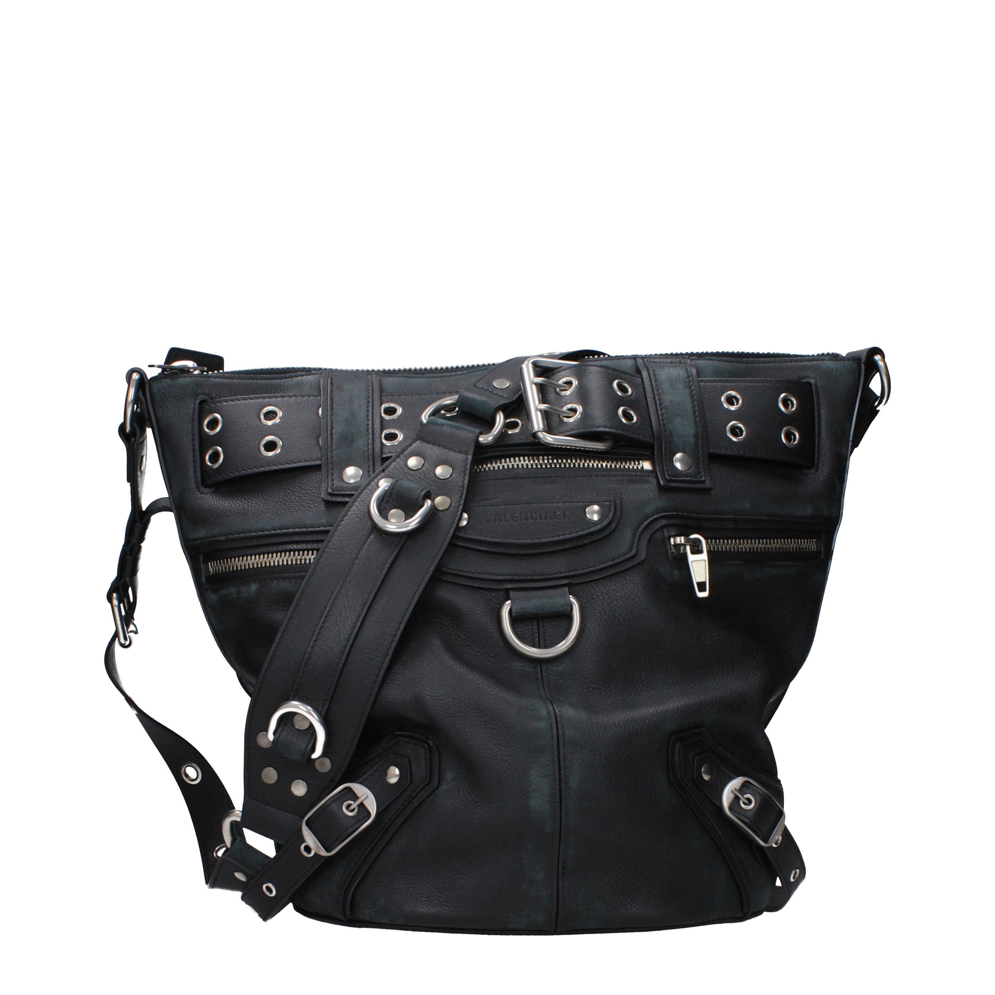 Balenciaga Balenciaga Crossbody Bags Women Leather Black Size ONE SIZE - 1 Thumbnail