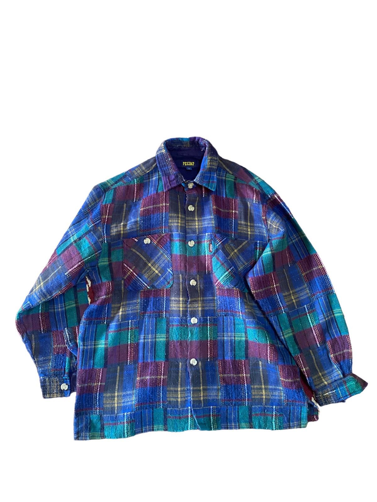 VINTAGE PEXIMP MADE IN JAPAN FLANNEL POCKET PLAID