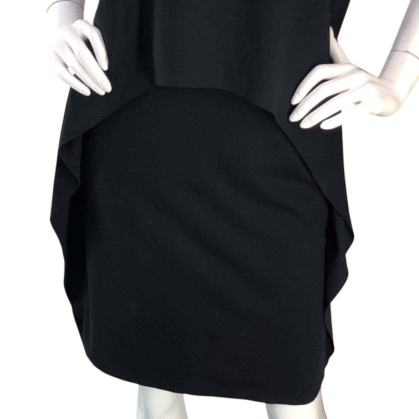 Cos COS Size XS Dress T Shirt Layered Side Ruffle Stretch Black Size XS / US 0-2 / IT 36-38 - 3 Thumbnail