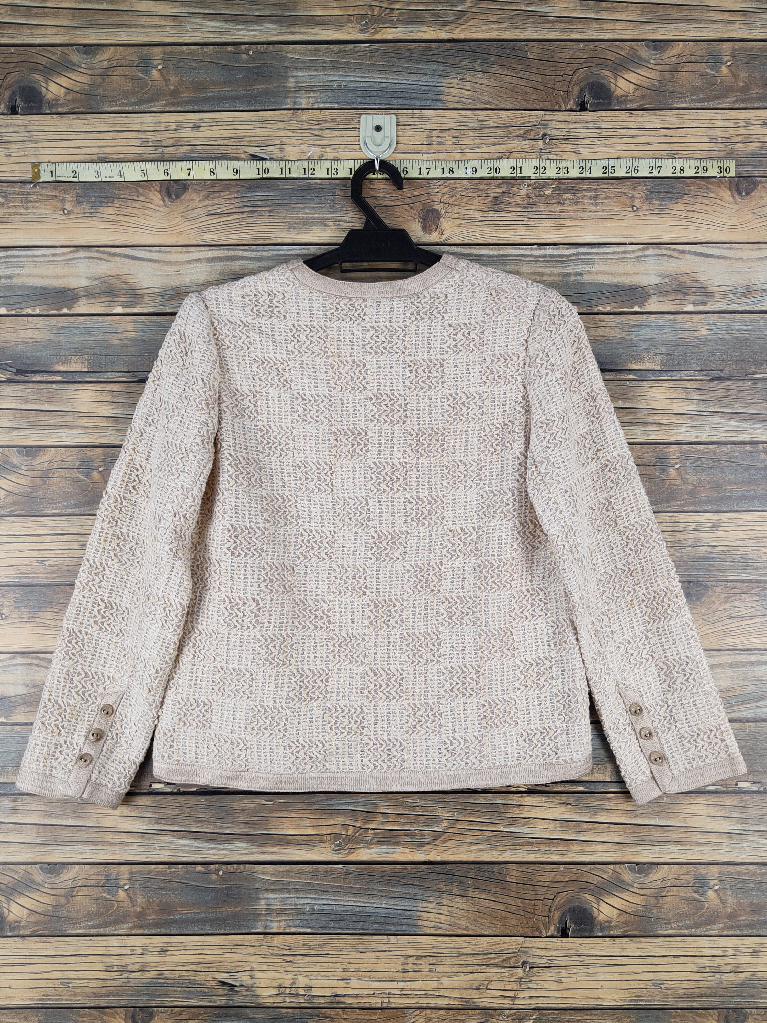 Homespun Knitwear × Japanese Brand Japanese Brand Light Brown Knitwear Cardigan #W1675 Size S / US 4 / IT 40 - 7 Thumbnail