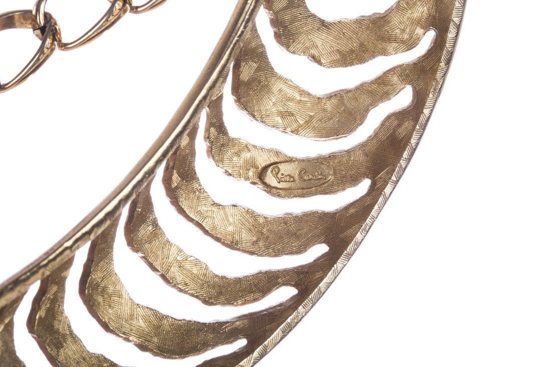 Designer Pierre Cardin Cut Out Bib Necklace Size ONE SIZE - 5 Thumbnail