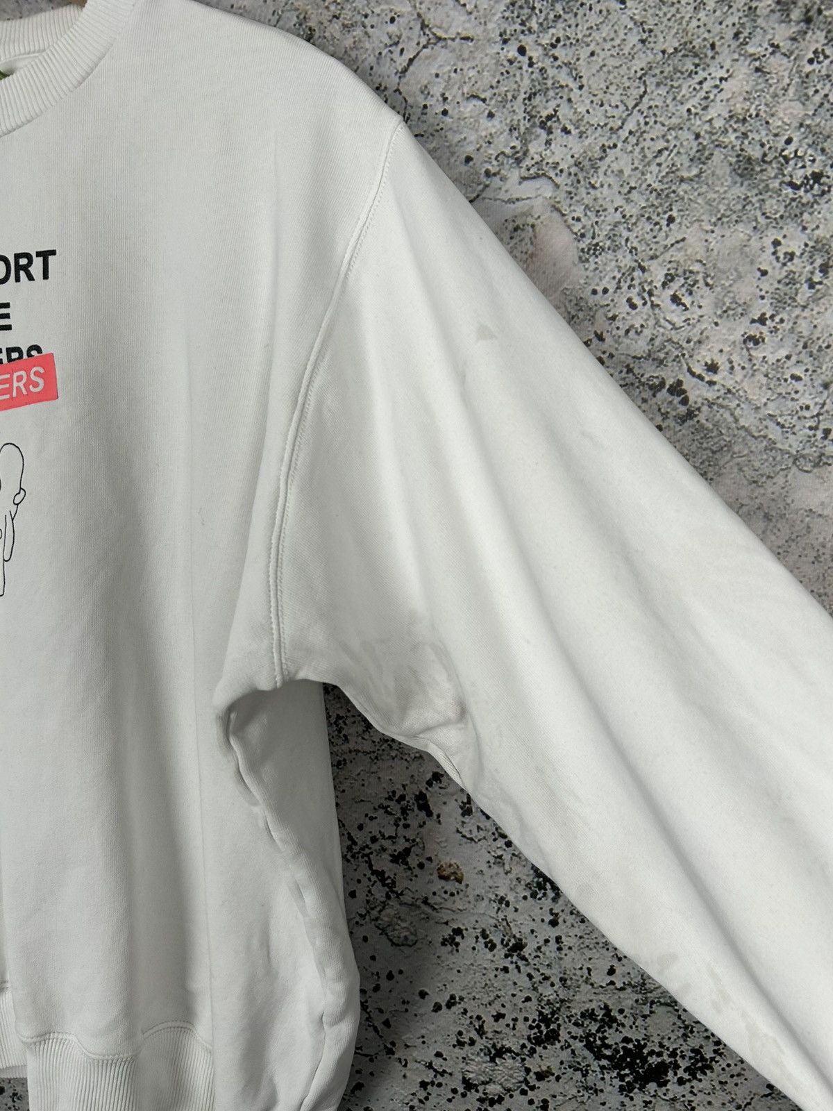 Diesel Vintage Diesel Support The Lovers Crewneck Streetwear Y2K Size US L / EU 52-54 / 3 - 6 Thumbnail