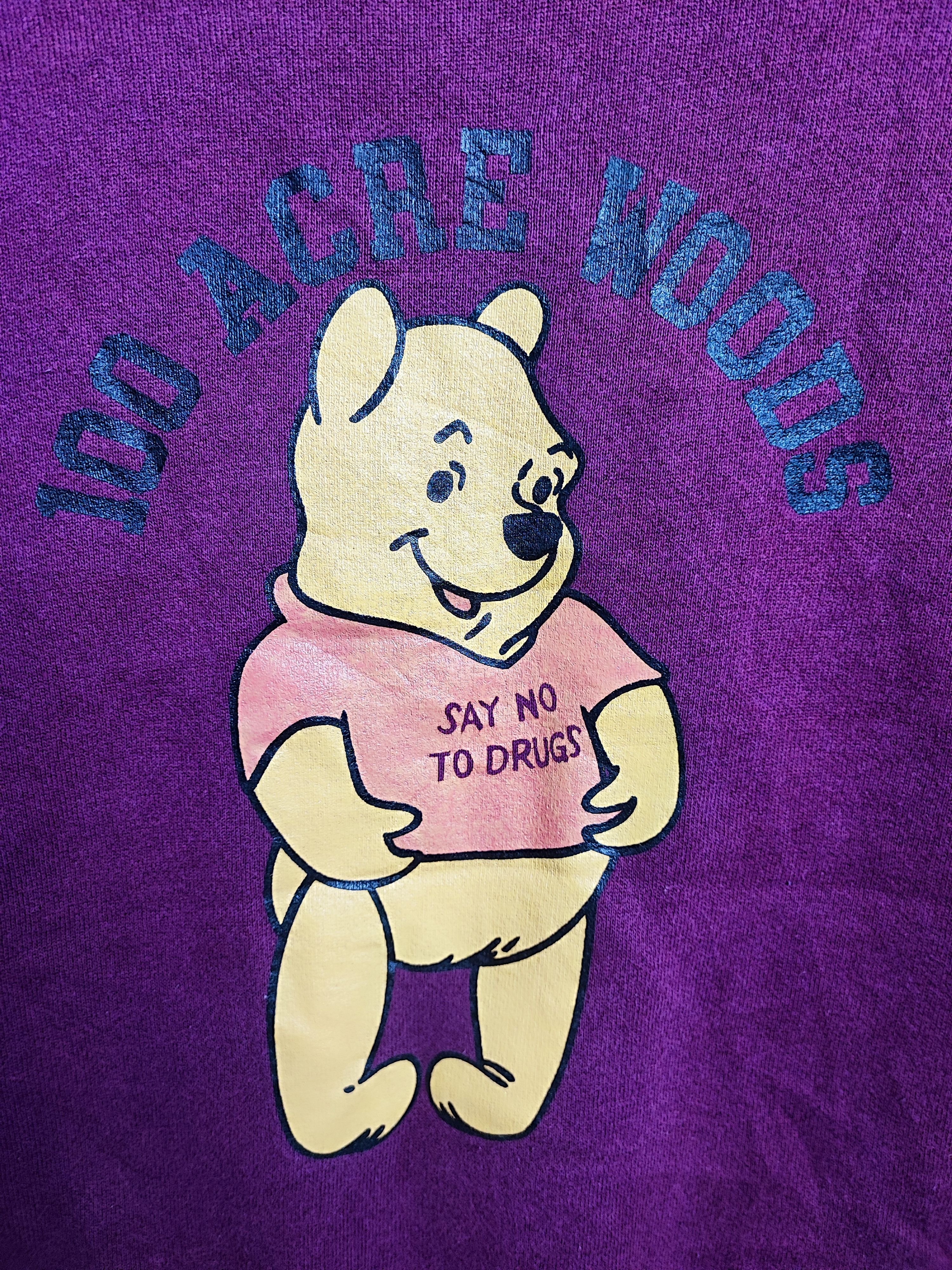 Disney VINTAGE 90S 100ACRE WOODS FDA WINNIE THE POOH NO TO DRUG Size US M / EU 48-50 / 2 - 4 Thumbnail